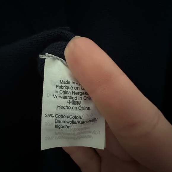 JCrew 365 Juliette Collarless Sweater Blazer in navy blue size large l xl - Picture 9 of 10